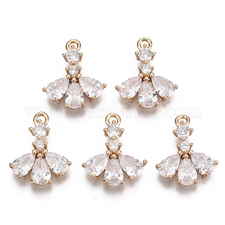 Латунные микро проложить кубического циркония подвески X-KK-R111-004-B01-1