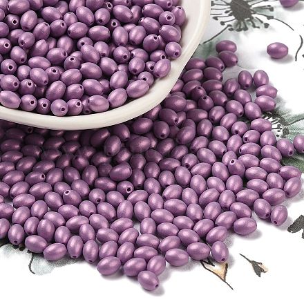 Выпечка расписных стеклянных бусин SEED-C004-04F-1