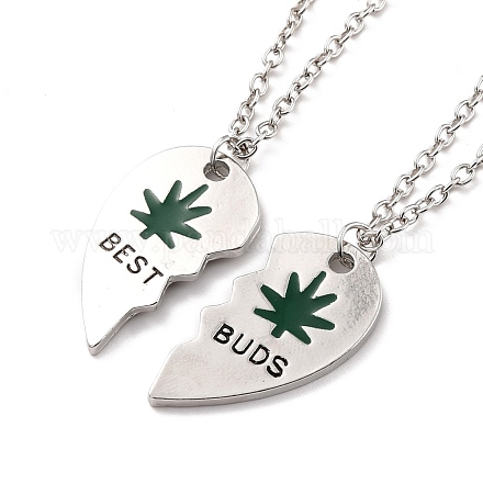 Ожерелья с подвесками из сплава Best Buds NJEW-K124-03A-P-1