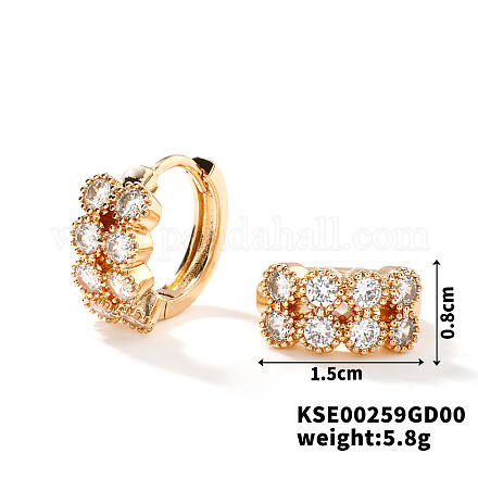 Серьги геометрической формы с микроинкрустацией бриллиантами LT0896-1-1