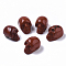 Halloween Natural Red Jasper Beads, No Hole/Undrilled, Skull, 18~20x16.5~18x24~25mm