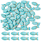 SUNNYCLUE 1 Box 50Pcs Turquoise Beads Fish Stone Bead Turquoise Stone Beads Summer Ocean Fish Bead Healing Energy Gemstone Turquoise Loose Beads for Jewelry Making DIY Earrings Bracelet Necklace