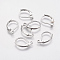 Tarnish Resistant 304 Stainless Steel Leverback Earring Findings, with Loop, Stainless Steel Color, 15x11x2mm, Hole: 1.5mm, Pin: 0.6mm