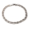 Tarnish Resistant 201 Stainless Steel Mariner Link Chain Bracelets, with 304 Stainless Steel Clasps, Stainless Steel Color, 8-7/8 inch(22.4cm)