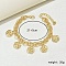 Hollow Heart Flower Charms Anklets, Beach Holiday Rolo Chain Anklets for Women