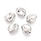 CCB Plastic Beads, Nuggets, Platinum, 14.5x12x6.5mm, Hole: 1.6mm