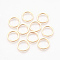 Brass Linking Rings, Nickel Free, Real 18K Gold Plated, 15x1.5mm, 12mm Inner Diameter