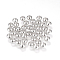 Brass Spacer Beads, Rondelle, Nickel Free, Real Platinum Plated, 5x3mm, Hole: 2.5mm