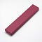 Cardboard Jewelry Set Box, for Bracelets, Necklace, Rectangle, FireBrick, 21x4x2cm