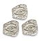 Non-Tarnish 304 Stainless Steel Pendants, Eye, Stainless Steel Color, 16x15.5x2mm, Hole: 1mm
