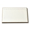 Rectangle Imitation Leather Jewelry Necklace Display Tray, Necklaces Jewelry Organizer Holder, Antique White, 20x30x1.4cm
