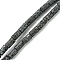Natural Lava Rock Beads Strands, Cloumn, Frosted, 5.5x3mm, Hole: 1mm, about 72pcs/strand, 15.75''(40cm)