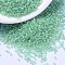 MIYUKI Delica Beads, Cylinder, Japanese Seed Beads, 11/0, (DB1483) Transparent Mint Luster, 1.3x1.6mm, Hole: 0.8mm, about 2000pcs/10g