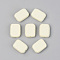 Painted Natural Wood Beads, Lead Free, Rectangle, Beige, 18.5x13.5x5.5mm, Hole: 1.2mm