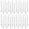 304 Stainless Steel Chain Extender, with Lobster Claw Clasps & Curb Chains, Stainless Steel Color, 55mm, 30pcs/set