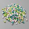 Opaque Glass Round Seed Beads, Light Sea Green, 4~4.5x3~4mm, Hole: 1.4mm, about 2453pcs/set