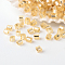 Grade A Glass Seed Beads, Hexagon(Two Cut), Transparent Colours, Moccasin, 2~3x1.5~2mm, Hole: 0.5mm, about 37500pcs/pound