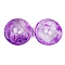 Natural Calcite Dyed Pendants, Donut/Pi Disc Charms, Blue Violet, 50x8.5mm, Hole: 10mm