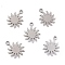Non-Tarnish 201 Stainless Steel Pendants, Sun, Stainless Steel Color, 16x12.5x1mm, Hole: 1.6mm