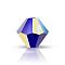 Preciosa® Crystal Beads, Czech Crystal, Bicone(451 69 302 Rondelle), 30240 20000 Cobalt Blue AB 2x, 4mm, Hole: 0.8mm