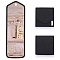 Polyester Jewelry Storage Bags, Jewelry Roll Packing Bags, for Rings, Earrings, Necklaces Storage, Black, 15.5x14cm