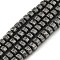 Electroplated Natural Lava Rock Beads Strands, Disc, Heishi Beads, Gunmetal Plated, 4x3mm, Hole: 1mm, about 127pcs/strand, 15.75 inoch(40cm)