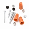Screw Fittings, Screw and Nut, Platinum, 4x0.7cm
