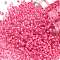 TOHO Round Seed Beads, Japanese Seed Beads, (1082) Inside Color Crystal/Hot Pink Lined, 11/0, 2.2mm, Hole: 0.8mm, about 1103pcs/10g