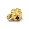 304 Stainless Steel Beads, Clover, Golden, 11.5x8x6mm, Hole: 2.2mm