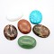 Gemstone Cabochons, Oval, Mixed Stone, 40x30x7~9mm