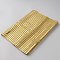 Polyester Sequin Table Runners, Wedding Party Table Decoration, Rectangle with Grid Pattern, Gold, 1804x335x0.5mm
