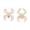 Brass Pendants, Cadmium Free & Nickel Free & Lead Free, Spider, Real 18K Gold Plated, 32x20.5x6mm, Hole: 1.2mm