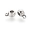 Tibetan Style Tube Bails, Loop Bails, Bail Beads, Cadmium Free & Lead Free, Antique Silver, 9x6x4mm, Hole: 1.5mm, Inner Diameter: 3mm