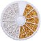 PandaHall Elite 540 pcs Brass Wire Guardian Wire Protector for Jewelry Making, 5x4x1mm, Golden&Silver