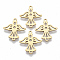 201 Stainless Steel Links connectors, Laser Cut, Eagle, Golden, 19x17x1mm, Hole: 1.4mm