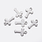 Tarnish Resistant 304 Stainless Steel Tiny Cross Charms, Stainless Steel Color, 15x10x1mm, Hole: 1.5mm