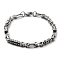 Non-Tarnish 201 Stainless Steel Link Chain Bracelet for Men Women, 304 Stainless Steel Clasps, Stainless Steel Color, 8-7/8 inch(22.5cm)