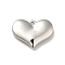 Non-Tarnish 304 Stainless Steel Pendants, Heart Charms, Stainless Steel Color, 15x20x4mm, Hole: 1.6mm