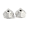 CCB Plastic Beads, Platinum, Polygon, 17.5x15.5x10.5mm, Hole: 2.7mm