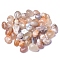 Natural Cherry Blossom Agate Imitation Pebble Ornament, for Fish Tank, Pond, Bonsai, Garden, Pathway, Swimming Pool, 20~30mm