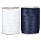 2 Rolls 2 Styles Polyester Satin Ribbons, Fold Over Edged Ribbon, Garment Accessories, Mixed Color, 1/2 inch(14~15mm), about 87.49 Yards(80m)/roll, 1 roll/style