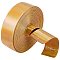 4.6~5M Laser Flat Imitation Leather Cord, Rainbow Color Cord for Clothes Decor, Gold, 25x0.8mm, about 4.6~5m/Roll