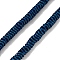 Electroplated Synthetic Non-magnetic Hematite Beads Strands, Wavy Disc, Matte Style, Blue Plated, 4x1.5mm, Hole: 1mm, about 306pcs/strand, 16.30''(41.4cm)