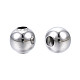 Круглые бусины из нержавеющей стали марки 304 STAS-TAC0004-5mm-P-3