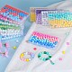 80шт 4 стильных круглых силиконовых фокусных бусины SIL-SZ0001-22G-6