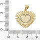 Латунные микро проложить кубического циркония подвески KK-P323-11F-G02-3