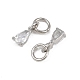 Латунные микро проложить кубического циркония подвески KK-Z120-05P-04-2