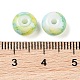 Непрозрачные с напылением стеклянные бусины GLAA-G118-01B-3