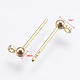 Латунные серьги KK-G333-09G-NF-1