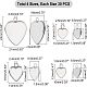 Подвески из нержавеющей стали 304 DIY-UN0002-54-6